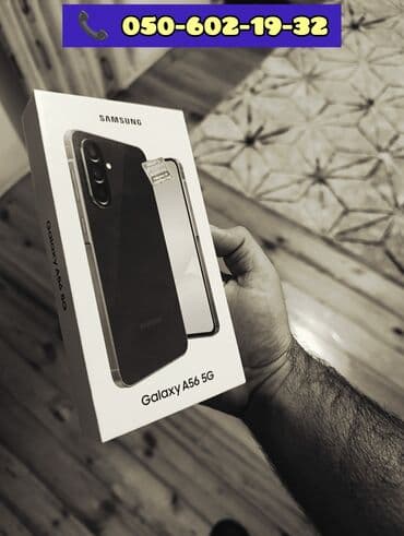 Samsung Galaxy A56, 256 GB, rəng - Qara, Barmaq izi, Sənədlərlə, Zəmanət lalafo.az -da Samsung Galaxy A56, 256 GB, rəng - Qara, Barmaq izi, Sənədlərlə, Zəmanət