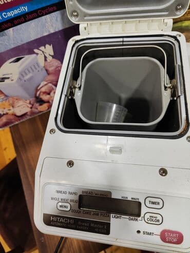 Yeni Çörəkbişirən, Hitachi, Çörəyin çəkisi - 2 və daha çox kq, Ödənişli çatdırılma lalafo.az -da Yeni Çörəkbişirən, Hitachi, Çörəyin çəkisi - 2 və daha çox kq, Ödənişli çatdırılma