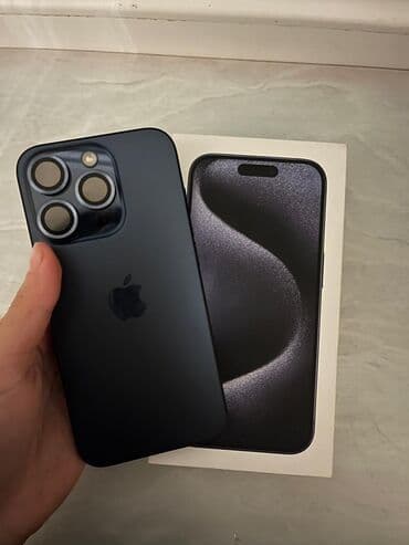 IPhone 15 Pro, 128 GB, Blue Titanium, Face ID lalafo.az -da IPhone 15 Pro, 128 GB, Blue Titanium, Face ID