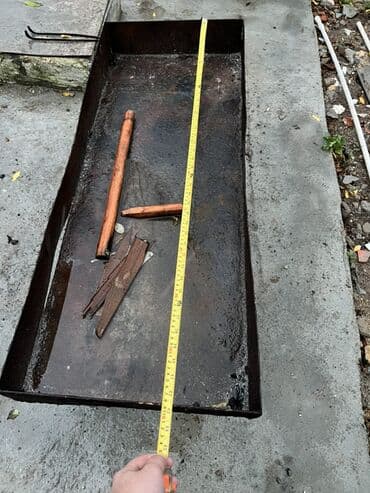 Metall manqal/şiş kabab üçün soba - Material: qalın metal sac lalafo.az -da Metall manqal/şiş kabab üçün soba - Material: qalın metal sac