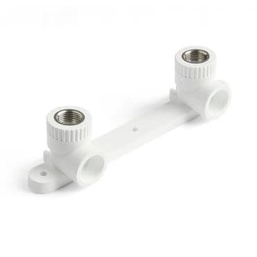 Duş üçün kranlar: Bu, ağ rəngdə, iki çıxışlı, divara quraşdırılan qarışdırıcı üçün lalafo.az -da — 2 Duş üçün kranlar: Bu, ağ rəngdə, iki çıxışlı, divara quraşdırılan qarışdırıcı üçün — 2