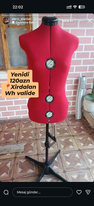 Для шитья, Полиэстер, Красный at lalafo.az — 1 Для шитья, Полиэстер, Красный — 1