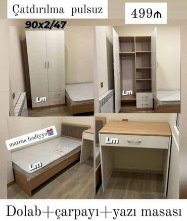 Gənc oda🤴 ÇARPAYI+DOLAB+Yazı masası_ 💥 Yeni və sifarişlə Qiymət lalafo.az -da Gənc oda🤴 ÇARPAYI+DOLAB+Yazı masası_ 💥 Yeni və sifarişlə Qiymət
