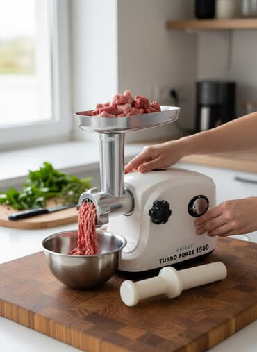 Ət çəkən maşın Quicks, 1500 Vt, Revers ilə, Yeni lalafo.az -da Ət çəkən maşın Quicks, 1500 Vt, Revers ilə, Yeni