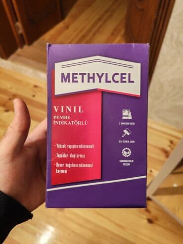 Клей: METHYLCEL – Vinil əsaslı, çəhrayı indikatorlu divar kağızı at lalafo.az — 1 Клей: METHYLCEL – Vinil əsaslı, çəhrayı indikatorlu divar kağızı — 1