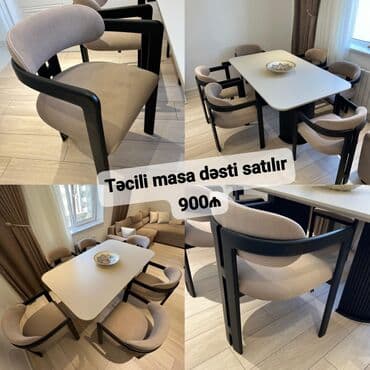 Mətbəx üçün, İşlənmiş, Açılmayan, Dördbucaq masa, 6 stul lalafo.az -da Mətbəx üçün, İşlənmiş, Açılmayan, Dördbucaq masa, 6 stul