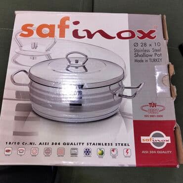 Qazan, rəng - Gümüşü, Paslanmayan polad, 28 sm, Türkiyə lalafo.az -da Qazan, rəng - Gümüşü, Paslanmayan polad, 28 sm, Türkiyə