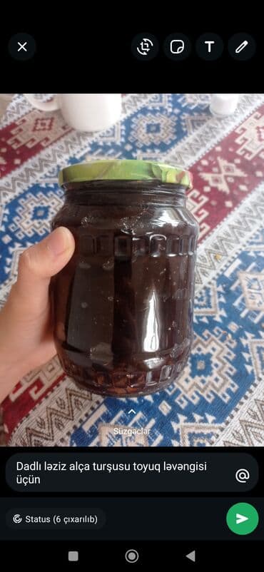 Məhsul: Dadlı-ləzzət alça turşusu (toyuq ləvengi üçün) Təsvir: - Ev lalafo.az -da Məhsul: Dadlı-ləzzət alça turşusu (toyuq ləvengi üçün) Təsvir: - Ev