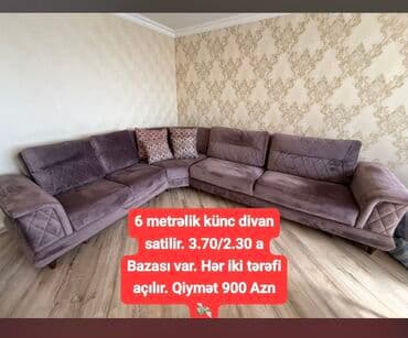 Künc divan, Açılan, Bazalı, Vеlur parça, Çatdırılma yoxdur lalafo.az -da Künc divan, Açılan, Bazalı, Vеlur parça, Çatdırılma yoxdur