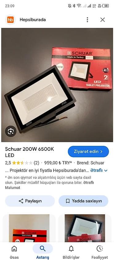 SCHUAR LED Tablet Proyektor – 200W, salam her vaxtınız xeyir super lalafo.az -da — 2 SCHUAR LED Tablet Proyektor – 200W, salam her vaxtınız xeyir super — 2