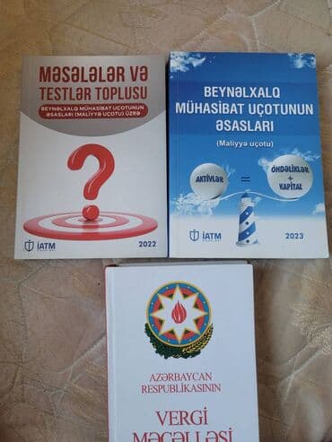Mühasibat uçotu kitabları Demək olar hamısı yenidir. İATM tədris lalafo.az -da Mühasibat uçotu kitabları Demək olar hamısı yenidir. İATM tədris