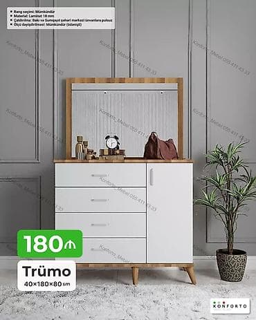 Trümo – 40×180×80 sm - Dizayn: Ayna çərçivəsi və üst paneli taxta lalafo.az -da Trümo – 40×180×80 sm - Dizayn: Ayna çərçivəsi və üst paneli taxta