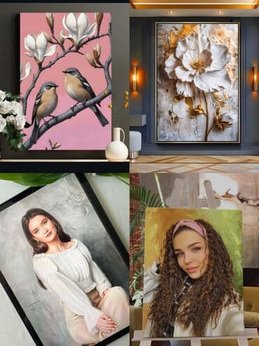 Xüsusi portret və dekorativ rəsm tabloları - Fərdi sifarişlə lalafo.az -da Xüsusi portret və dekorativ rəsm tabloları - Fərdi sifarişlə
