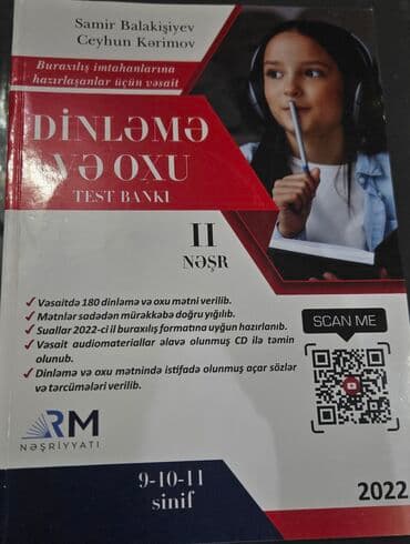 “Dinləmə və Oxu – Test Bankı” (II nəşr) Nəşriyyat: RM Nəşriyyatı İl lalafo.az -da “Dinləmə və Oxu – Test Bankı” (II nəşr) Nəşriyyat: RM Nəşriyyatı İl