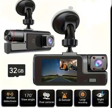 İki kameralı avtomobil qeydiyyat kamerası – Ön və salon çəkilişi. 32 lalafo.az -da İki kameralı avtomobil qeydiyyat kamerası – Ön və salon çəkilişi. 32