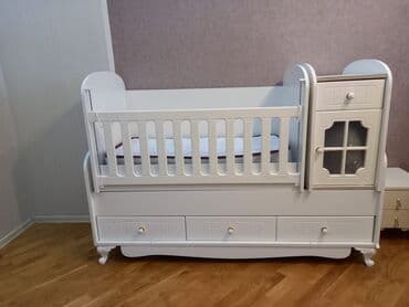 Oğlan və qız üçün, İşlənmiş, Dördbucaq, Beşik, Dəstsiz, Matras ilə, Yellənmə mexanizmsiz lalafo.az -da Oğlan və qız üçün, İşlənmiş, Dördbucaq, Beşik, Dəstsiz, Matras ilə, Yellənmə mexanizmsiz