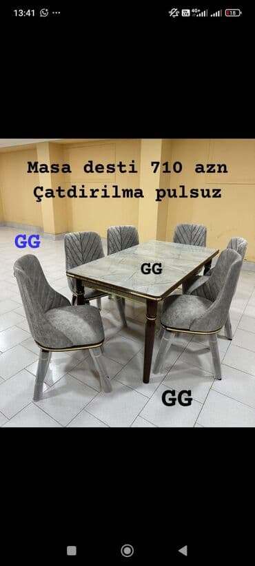 Masa desti yeni qonaq otağı mebeli reng seçimi var lalafo.az -da Masa desti yeni qonaq otağı mebeli reng seçimi var