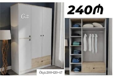 Açılan, 3 qapılı Düz dolab, Qarderob, paltar dolabı lalafo.az -da Açılan, 3 qapılı Düz dolab, Qarderob, paltar dolabı