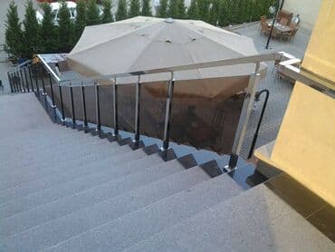 Paslanmayan poladdan şüşə məhəccər sistemi - Material: 304 lalafo.az -da Paslanmayan poladdan şüşə məhəccər sistemi - Material: 304