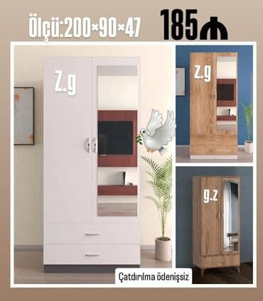 Yeni, Açılan, 2 qapılı Düz dolab, Qarderob, paltar dolabı lalafo.az -da Yeni, Açılan, 2 qapılı Düz dolab, Qarderob, paltar dolabı