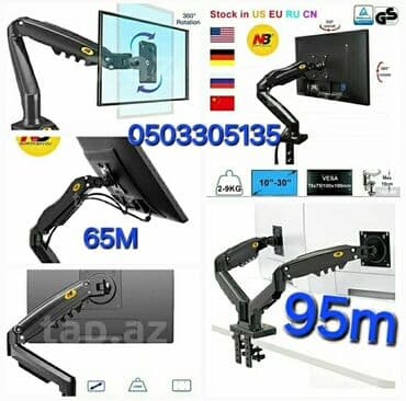 İkili qoşa monitor asmaq üçün stolüstü hərəkətli korşteyn.17-30 LED lalafo.az -da İkili qoşa monitor asmaq üçün stolüstü hərəkətli korşteyn.17-30 LED