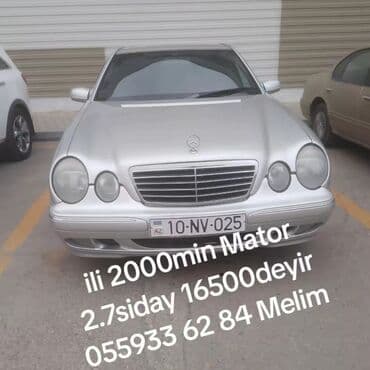 Mercedes-Benz E-Class: 2.7 l | 2000 il Sedan lalafo.az -da Mercedes-Benz E-Class: 2.7 l | 2000 il Sedan