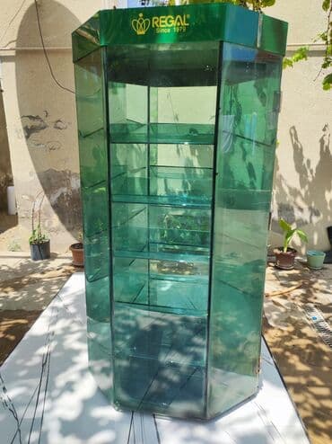 ПО для бизнеса: Şəffaf yaşıl rəngli, altıbucaqlı formada şüşə vitrin. Vitrinin yuxarı at lalafo.az — 2 ПО для бизнеса: Şəffaf yaşıl rəngli, altıbucaqlı formada şüşə vitrin. Vitrinin yuxarı — 2