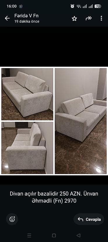 Divan açılır bazalidir 250 AZN. Ünvan Əhmədli (Fn) 2970 lalafo.az -da Divan açılır bazalidir 250 AZN. Ünvan Əhmədli (Fn) 2970
