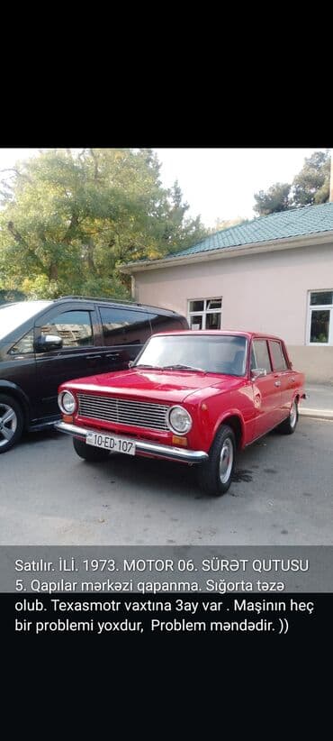 VAZ (LADA) 2101: 1.6 l | 1973 il Sedan lalafo.az -da VAZ (LADA) 2101: 1.6 l | 1973 il Sedan