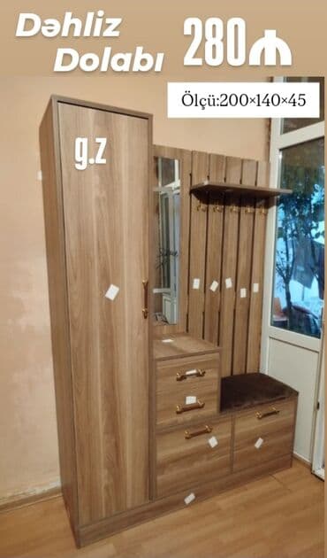 Açılan, 1 qapı Düz dolab, Dəhliz dolabı lalafo.az -da Açılan, 1 qapı Düz dolab, Dəhliz dolabı