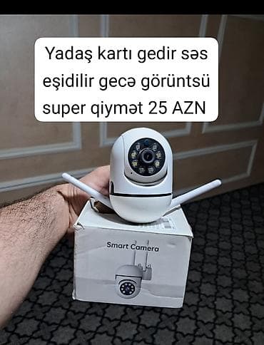 Ağıllı IP kamera - Yaddaş kartı dəstəyi: microSD karta yazma imkanı - lalafo.az -da Ağıllı IP kamera - Yaddaş kartı dəstəyi: microSD karta yazma imkanı -