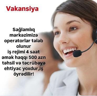 Sağlamlıq və estetik mərkəzimiz üçün qeydiyyat üzrə vakansiya lalafo.az -da Sağlamlıq və estetik mərkəzimiz üçün qeydiyyat üzrə vakansiya