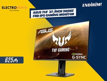 📌 ASUS TUF VG279QM 27" Gaming Monitor (280Hz, FHD, IPS) 🎮⚡ Yeni lalafo.az -da 📌 ASUS TUF VG279QM 27" Gaming Monitor (280Hz, FHD, IPS) 🎮⚡ Yeni
