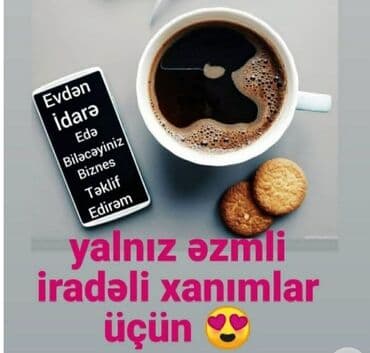 Evdən idarə edə biləcəyiniz biznes təklifi Yalnız əzmli, iradəli lalafo.az -da Evdən idarə edə biləcəyiniz biznes təklifi Yalnız əzmli, iradəli