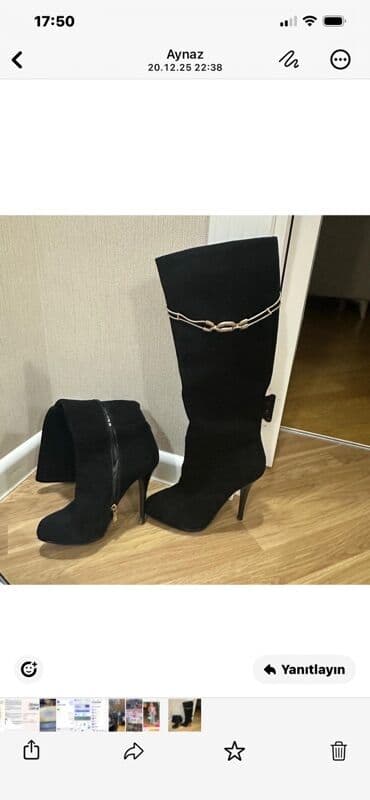 Çəkmə, Ölçü: 36, rəng - Qara, Yeni lalafo.az -da Çəkmə, Ölçü: 36, rəng - Qara, Yeni