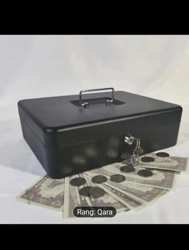 Məhsul: Açarla kilidlənən metal pul qutusu Rəng: Qara Ölçülər: - 30 lalafo.az -da Məhsul: Açarla kilidlənən metal pul qutusu Rəng: Qara Ölçülər: - 30