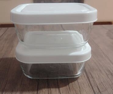 Şüşə qida saxlama qabları dəsti. Düzbucaqlı formalı qablar mətbəx lalafo.az -da Şüşə qida saxlama qabları dəsti. Düzbucaqlı formalı qablar mətbəx