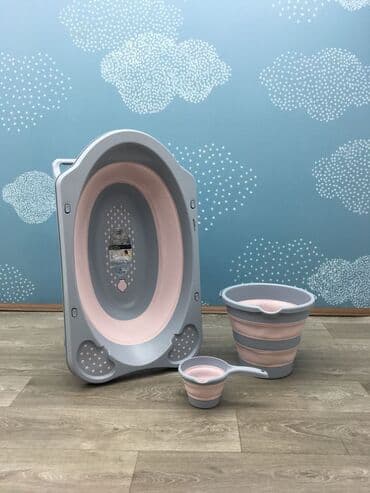 Slikon vanna desti (yiğilib açilir) bebek yikama seti uşaqlar ucun lalafo.az -da Slikon vanna desti (yiğilib açilir) bebek yikama seti uşaqlar ucun