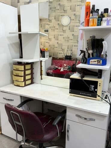 Gözəllik salonu üçün tam avadanlıq dəsti - Ağ rəngli vizaj/saç ustası lalafo.az -da Gözəllik salonu üçün tam avadanlıq dəsti - Ağ rəngli vizaj/saç ustası