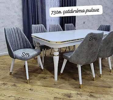 6 stul + masa qonaq otağı/dining dəsti. Dəstə 1 ədəd düzbucaqlı masa lalafo.az -da 6 stul + masa qonaq otağı/dining dəsti. Dəstə 1 ədəd düzbucaqlı masa