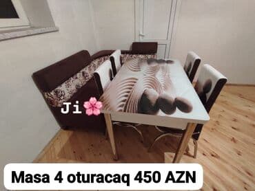 Mətbəx üçün, Yeni, Açılan, Dördbucaq masa, 4 stul lalafo.az -da Mətbəx üçün, Yeni, Açılan, Dördbucaq masa, 4 stul