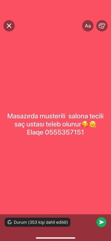 Qadın saç ustası tələb olunur, Faiz lalafo.az -da Qadın saç ustası tələb olunur, Faiz