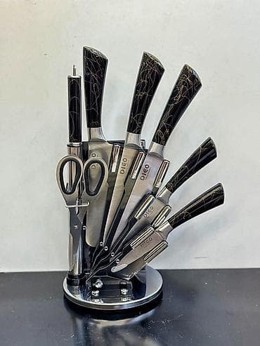 Mətbəx bıçaqları dəsti - Komplekt: 5 bıçaq, itiləmə çubuğu, mətbəx at lalafo.az Mətbəx bıçaqları dəsti - Komplekt: 5 bıçaq, itiləmə çubuğu, mətbəx