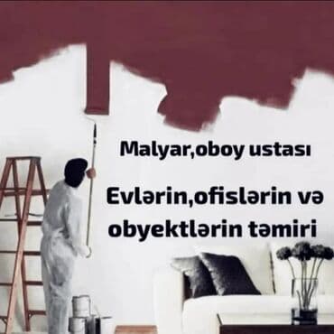 Salam maliyar işləri görürük tam təhvil veririk iş iştajim 18 ildi lalafo.az -da Salam maliyar işləri görürük tam təhvil veririk iş iştajim 18 ildi