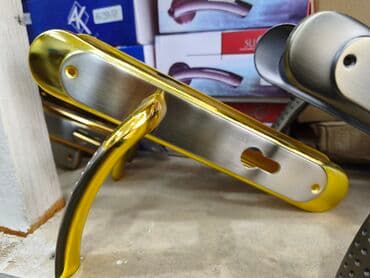 Qapı dəstəyi dəsti – uzun plakalı, açarlı model - Material: metal lalafo.az -da Qapı dəstəyi dəsti – uzun plakalı, açarlı model - Material: metal