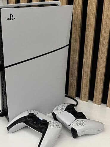 PlayStation 5 slim (PS5) oyun konsolu – iki ədəd DualSense pultu ilə lalafo.az -da PlayStation 5 slim (PS5) oyun konsolu – iki ədəd DualSense pultu ilə