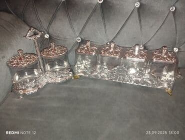 Gümüşü rəng konfet qabı her biri 10 manata ƏDV qanları dest 20 manata lalafo.az -da Gümüşü rəng konfet qabı her biri 10 manata ƏDV qanları dest 20 manata