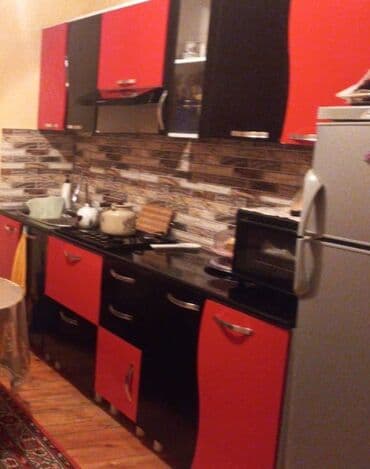 Mətbəx mebeli dəsti - Üst və alt modullar: qırmızı-qara rəng lalafo.az -da — 3 Mətbəx mebeli dəsti - Üst və alt modullar: qırmızı-qara rəng — 3