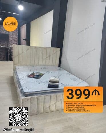 Трюмо на заказ: Yataq dəsti – LA Mini (Laconic & Minimalism) - Ölçülər: 160 × 200 at lalafo.az — 1 Трюмо на заказ: Yataq dəsti – LA Mini (Laconic & Minimalism) - Ölçülər: 160 × 200 — 1