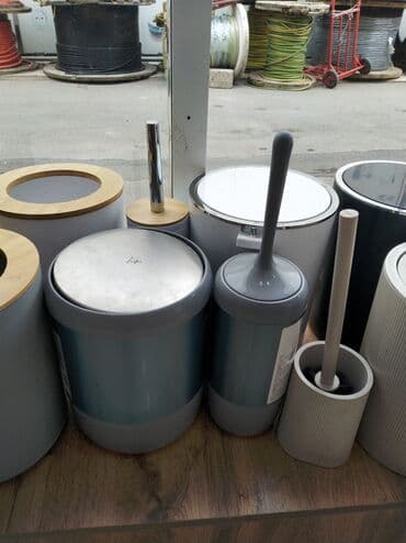 Hamam/Tualet Aksesuar Dəsti - Zibil qutuları: fərqli ölçülərdə, metal lalafo.az -da Hamam/Tualet Aksesuar Dəsti - Zibil qutuları: fərqli ölçülərdə, metal